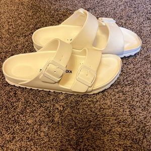 Birkenstock White Womens Slip on Size 7